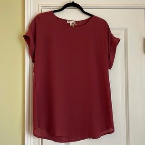 ZENANA OUTFITTERS MAROON TOP sz S